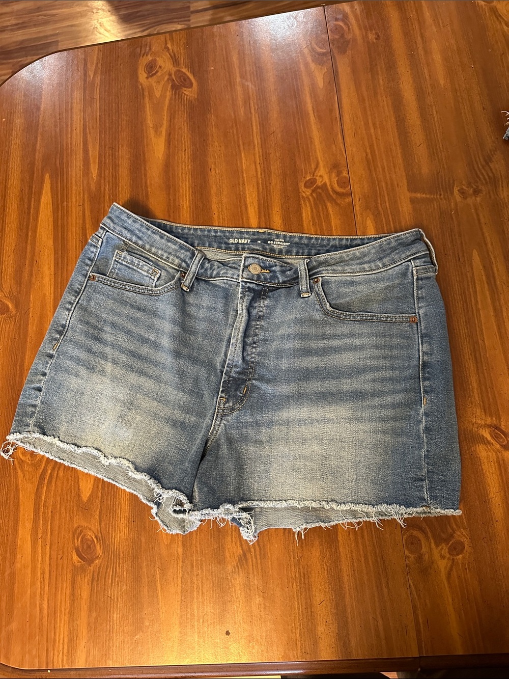 Old Navy Light Blue Distressed Denim Cutoff Shorts